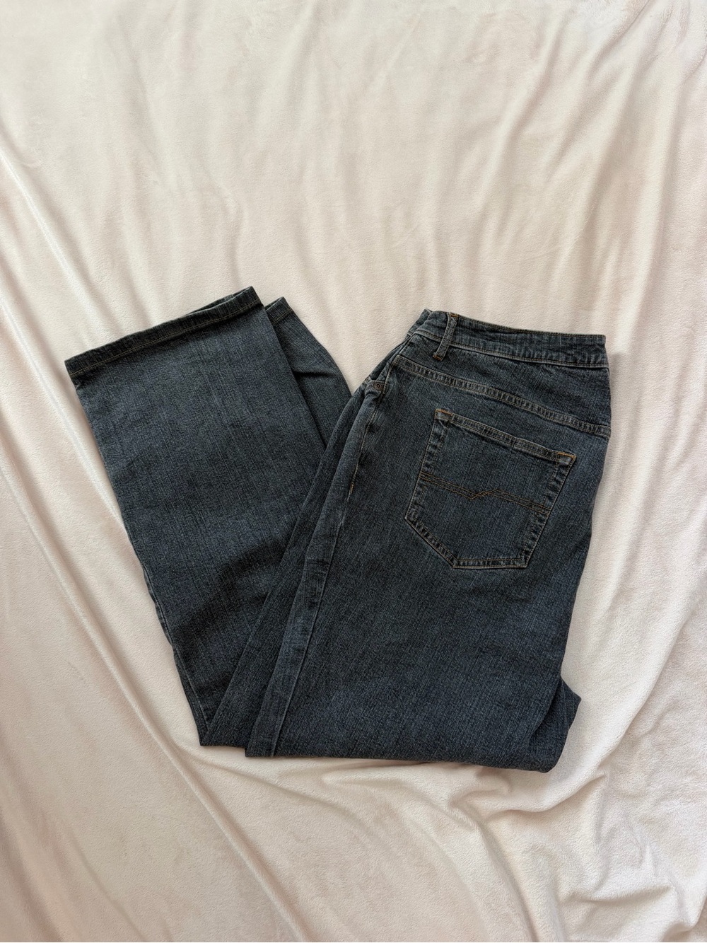Caslon Dark Charcoal Straight-Leg Women’s Jeans